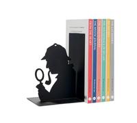 Balvi - Sherlock Serre-Livres décoratifs en métal de Couleur Noire. Design Original