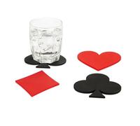 Balvi sous-Verre Dealer Design Original avec Les Symboles des Cartes à Jouer Plastique