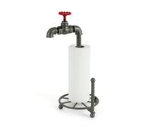 Balvi Support essuie-Tout Pipeline en Forme de Robinet sur canalisation Style Industriel Fer 39x22, 5