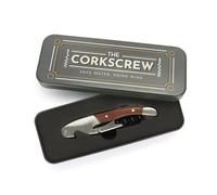 Balvi Tire-Bouchon The Corkscrew Ouvre-Bouteille et Outil Multifonction avec boîte métallique Étain