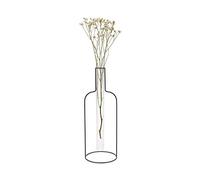 Balvi Vase Bottle Silhouette XL Couleur Noir Vase décoratif en Verre et en métal. Vase Originale en f