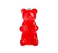Balvi Vase Yummy Bear Couleur Rouge en Forme de Bonbon Ourson Verre 24 cm