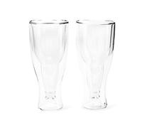 Balvi Verre à bière Gravity Kit de 2 Verres de 400 ML Double paroi Conserve Le Froid en Forme de Bout