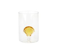 Balvi Verre Atlantis Shell Couleur Jaune Fabriqué à la Main en Borosilicate Verre 300 ML
