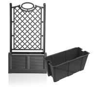 BAMA Jardinière avec grille décorative SEPARE, bac inclus, anthracite
