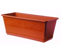 Bama Jardinière de Balcon avec Soucoupe 40 cm