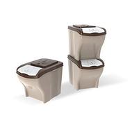 Bama Nässestop S18 40295 Lot de 3 récipients de poker Marron 20 l