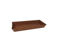 Bama Pot de Fleurs rectangulaire soucoupes, Terre Cuite, 60 x 23 cm
