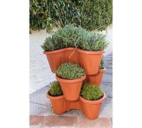 Bama Trifoglio Pot de Fleurs, Terre Cuite, 30x53x20 cm