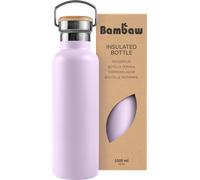 Bambaw Bouteille Isotherme 1l, Gourde Inox 1l, Garde les Boissons Froides 24h & Chaudes 12h Grâce à sa Double Paroi en Métal, Gourde Isotherme Violette, Légère & Résistante à la Rouille (Lilas Clair)