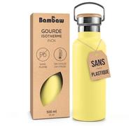 Bambaw Bouteille Isotherme en Inox 500 ml - Yellow Beam
