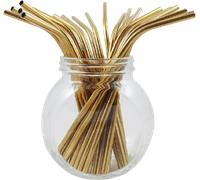 Bambaw Pailles en Acier Inox - Or