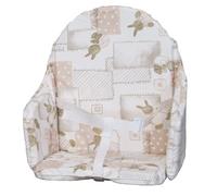 Bambisol Coussin de chaise avec sangle Lapinou Plaque mousse centrale Motif lapin beige