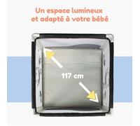 Bambisol Parc Bébé Pliant Noir 90 x 90cm