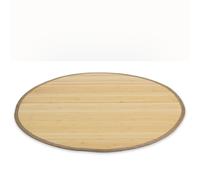 Tapis bambou 90 cm rond Naturel Clair