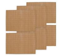 BambooMN Lot de 6 Sets de Table en Bambou pour sushis Marron 45,7 x 33 cm