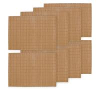 BambooMN Lot de 8 Sets de Table en Bambou pour sushis Marron 45,7 x 33 cm