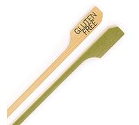 BambooMN - Marqueur d'étiquettes sans gluten en bambou - 9 cm - 100 pièces