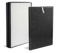 BAMBOOST FY2420/30 FY2422/30 Filtre de rechange pour purificateur d'air Philips AC2889, AC2887, AC2882 & AC3829, séries 2000 et 3000 HEPA et filtre à charbon actif (comprend 1 filtre HEPA et 1 filtre