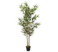 vidaXL Bambou artificiel - 1380 feuilles - 200 cm - Vert
