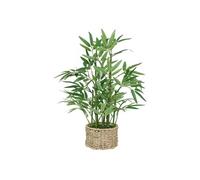 Bambou artificiel avec pot matériau naturel - H. 46 cm