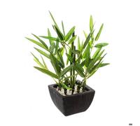 Atmosphera - Bambou Artificiel - Pot en céramique - H26 cm