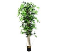 Bambou Plante Arbre Artificielle Artificiel 180cm avec Bois véritable Domaine Interne Decovego
