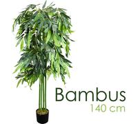 Bambou Plante Artificielle Artificiel Plastique 140cm Decovego