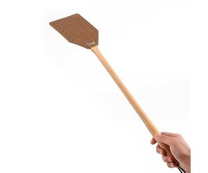 BAMFY Tapetteà Mouche Cuir for à L'Intérieur, Extérieur, Maison, Jardin, Salle De t Bureau Tapettes à Mouche avec Longue Poignée