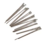 Bamjour 1mm Verre Foret 20PCS Revêtus Lapidaire Forets pour Fabrication | Foret percage verre bijoutier bijoux diamant lapidaire rond mm outils hauts, idéal pour agate et verre, à utiliser avec 20000