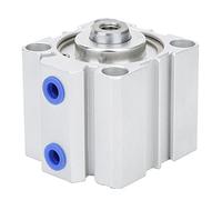 Bamjour Ensemble Pneumatique Mince à Double Effet en Alliage d'aluminium SDA40, 10/15/20mm, adapté à une variété d'applications Pneumatiques (SDA40X10)