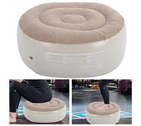 Bamjour Ottoman Gonflable, 70 X 60 X 31 Cm, Tabouret Gonflable Portable en PVC, Repose-Pieds, épaisseur de 0,27 Mm, Tabouret Extérieur pour Les Sports de Fitness en Intérieur et en Extérieur