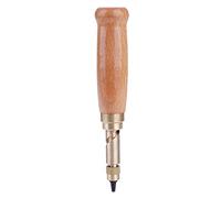 Bamjour Ta893 Embout Emporte Poinçon Outil de Perforation pour Ceinture | emporte pièce 2mm cuir poincon metal a frapper 10mm rond Manche en bois confortable, tête en métal de haute qualité, 6