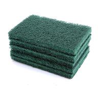 Bamjour Tampon de Nettoyage Portatif Abrasif Industriel Professionnel-vert, Surface Rugueuse, élimination Puissante des Taches, adapté au Nettoyage des Ustensiles de Cuisine, des Grils et des (GREEN)