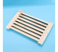 Bamjour Vent Louvre Accessoires Grille de Ventilation en Bois pour Sauna | Accessoires couvercle de gril persienne en bois de cèdre pour grille de ventilation en bois résistance aux hautes