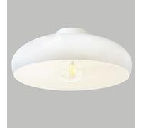 bamyum Androa Plafonnier en Métal de 40 cm, Lampe Plafond Luminaire pour Cuisine, Salle à Manger, Couloir, Bureau, Lustre Salon Vintage, Plafonnier Chambre, Lampe Plafond E27, Luminaire Blanc