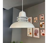 bamyum Champion Lampe à Bois Suspension Moderne en Metal de 35 cm, Lustre de Salon, Chambre, Cuisine, Suspension Luminaire Plafonnier, Éclairage de Plafond, Lampe Suspendue