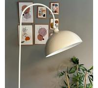 bamyum Gorkiede Métal, Moderne, E27 30 cm, Salon et Chambre, Abat-Jour Réglable, Lampadaire, Blanc