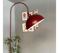 bamyum Gorkiede Métal, Moderne, E27 30 cm, Salon et Chambre, Abat-Jour Réglable, Lampadaire, Bordeaux