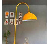 bamyum Gorkiede Métal, Moderne, E27 30 cm, Salon et Chambre, Abat-Jour Réglable, Lampadaire, Jaune
