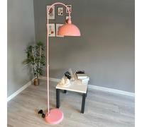 bamyum Gorkiede Métal, Moderne, E27 30 cm, Salon et Chambre, Abat-Jour Réglable, Lampadaire, Rose