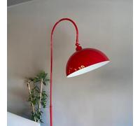 bamyum Gorkiede Métal, Moderne, E27 30 cm, Salon et Chambre, Abat-Jour Réglable, Lampadaire, Rouge