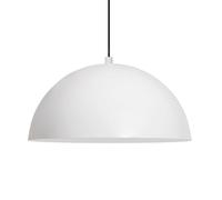 bamyum Lipeo Suspension Luminaire en Metal de 26 cm, Plafonnier Vintage, Lustre Salon, Cuisine, Chambre, Salle à Manger, Couloir, Lampe Ronde E27, Suspension Luminaire, Éclairage Intérieur, Blanc