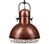 bamyum Suspension Luminaire Industrielle, Lustre Salon 40 cm, Lustre Cuisine en Métal, Vintage Lampe de Chambre, Salle à Manger, Couloir, Lampe à Suspension Industrielle, Plafond Ton Cuivré