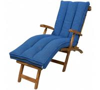 Coussin bain de soleil déhoussable BANANAIR 190x60x15 cm bleu