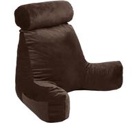 Bananair - Coussin de Lecture Doux & Confortable - Fabriqué en France - Soutien Dorsal Optimal - Accoudoirs Pratiques et Assise Ergonomique - Oreiller/Fauteuil de Lecture (Chocolat)
