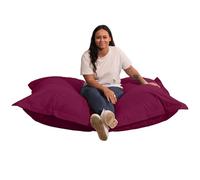Pouf extérieur imperméable déhoussable anti-UV - 140x180 cm - Bananair - Rouge Fabriqué en France
