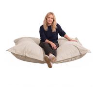 bananair - Pouf Extérieur Imperméable XXL, 140 x 180 cm, Beige | Anti-UV, Déhoussable, Imperméable, Polyvalent