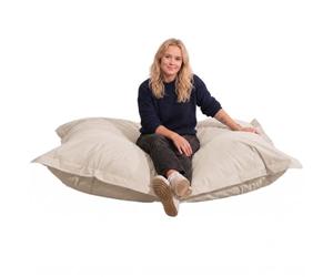 bananair - Pouf Extérieur Imperméable XXL, 140 x 180 cm, Beige | Anti-UV, Déhoussable, Imperméable, Polyvalent