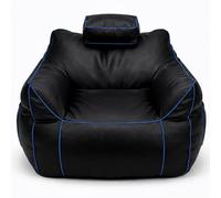 bananair - Pouf Gaming XXL - Confort Stable - Remplissage en Mousse - Appui-Tête Réglable et 2 Poches - Adapté Ado & Adulte pour Jeux, TV et Détente (110×100×90 cm, Bleu)
